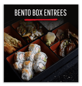wasabi menu section bento box entrees