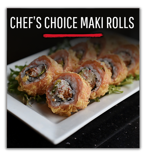 wasabi menu section chefs choice rolls