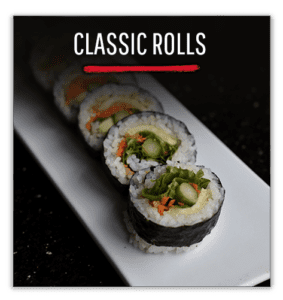 wasabi menu section classic rolls
