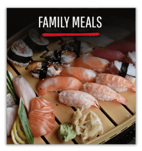 wasabi menu section family meals