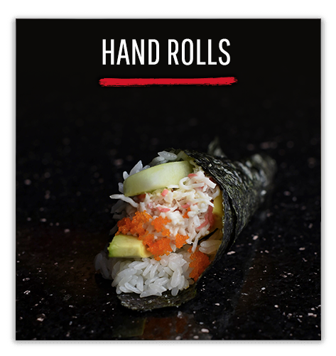 wasabi menu section hand rolls